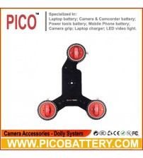 Pro Red table 3-wheel Camera Dolly Skater BY PICO
